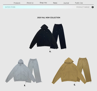 Color Hooded Loose Couple Sweatshirt Set