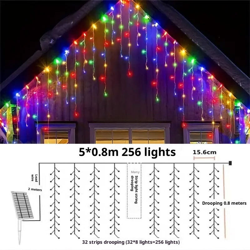 LED Curtain Lights Icicle Waterfall Lights Decorative String Lights