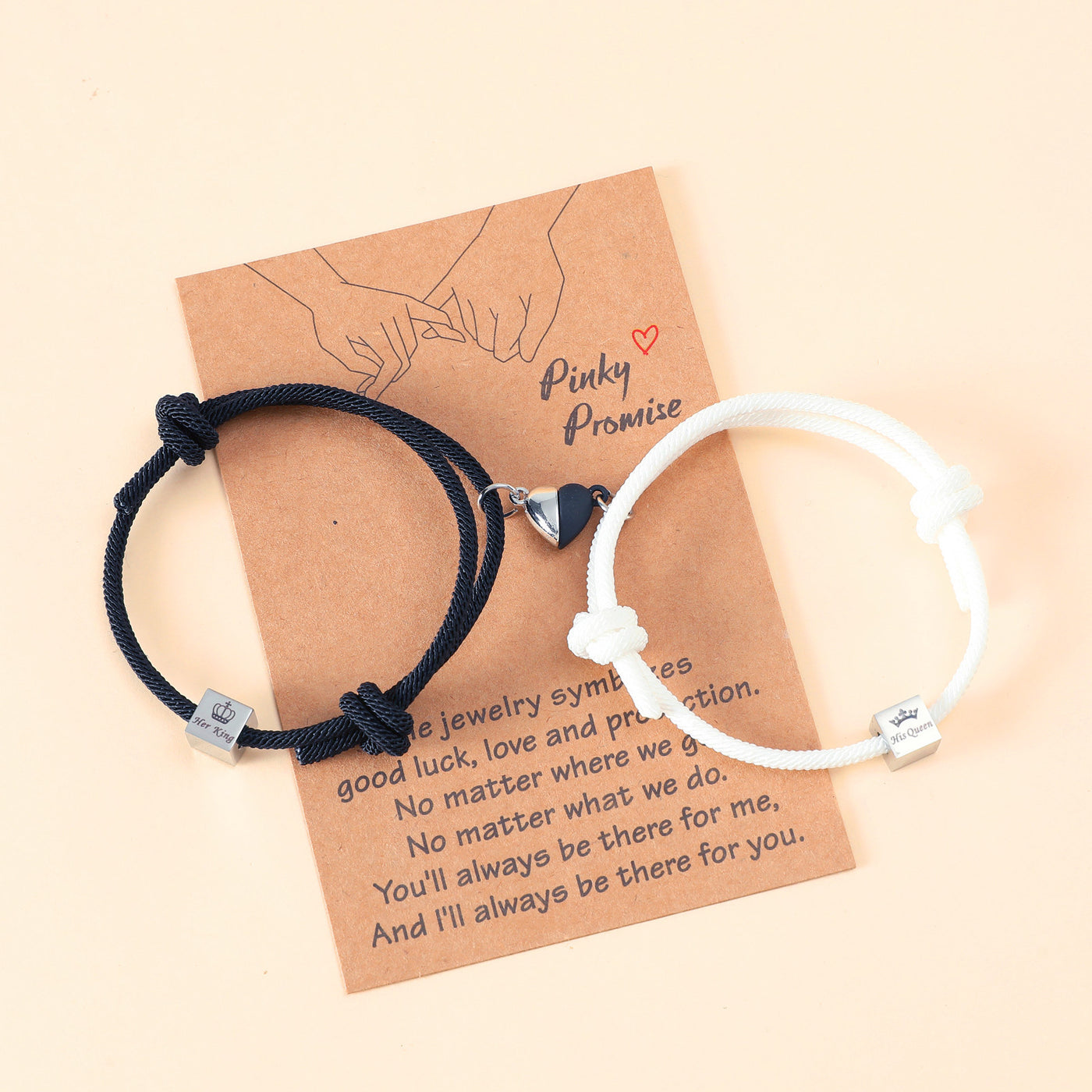 Couple Bracelet Europe And America Creative Stainless Steel King Queen