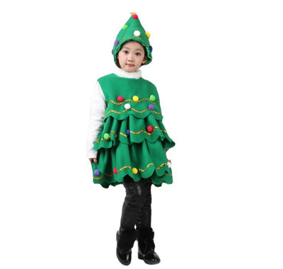 Children's Christmas Tree Performance Dance Costumes